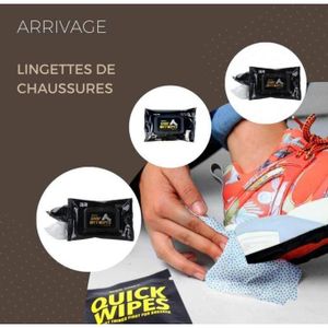 Lingettes nettoyantes de chaussures - Quick Wipes (1 paquet = 80 feuilles)