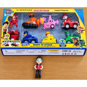 Lot De 7 Voiturettes plus Ryder Enfant Pat Patrouille - Paw Patrol