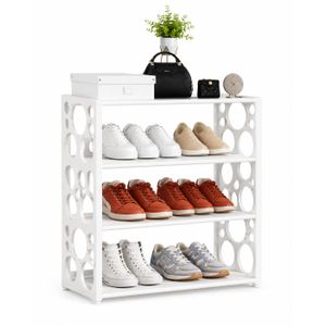  Étagère Range-Chaussures 4 Niveaux 