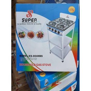 Super  Cuisinière à Gaz Avec Etagère - 4Feux