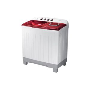 Samsung Machine À Laver - WT12J4200MR/NQ - 12 Kg - Top Load - Twin Tub - Gris Clair-Rouge - 87 L - 675 W - 230 V - 50 Hz
