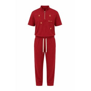 un ensemble de survêtement assorti pour homme - Rouge Bordeaux