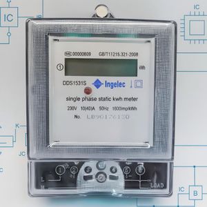 Sous Compteur d'électricité monophasé numérique mural (kWh)