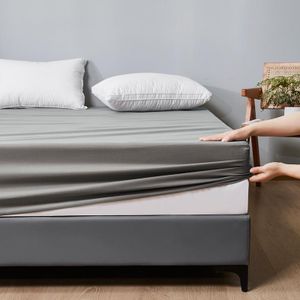 Drap-housse simple, protège-matelas imperméable pour incontinence, drap-housse épaissi à points croisés, protège-matelas Simmons épaissi, literie chaude - gris