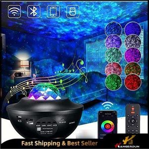KANGERDUN Enceinte Bluetooth LED RGB avec projecteur de lumière étoilée / galaxie
