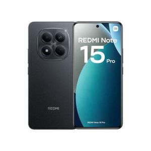 Xiaomi  Redmi Note 15 Pro- 6.77" AMOLED - 2SIM - 4G - 200Mpx - 8/256 Go - Noir - Garantie 12 Mois