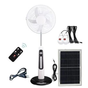 Ventilateur 18". Rechargeable Secteur et Solaire 