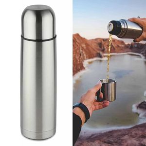 Bouteille isotherme Double paroi en acier inoxydable 500, 304 ml, Thermos, gourde pour les voyages, le chaud ou le froid
