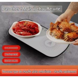 Panneau Chauffant Intelligent de Table Constante Blanc et Noir 35W