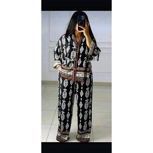 Ensemble Chic Pantalon large imprimé 