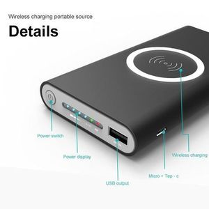 Wd power Bank Powerbank Recharge Smartphone Sans Fil 50000 MAh NOIR
