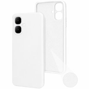 TECNO Coque de Téléphone en Silicone Pop 10 - blanc 