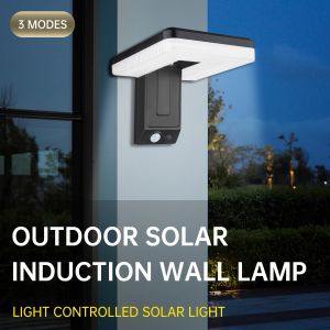 Applique murale solaire, un système d'éclairage de sécurité pliable à 3 modes adapté aux clôtures d'allée et à l'éclairage de secours