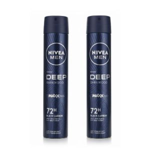 NIVEA MEN Lot de 2 Déodorant Spray Homme Deep - 200ml