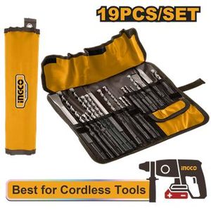 Ingco JEU DE 19 FORETS ET BURINS POUR MARTEAU PERFORATEU AKD91901