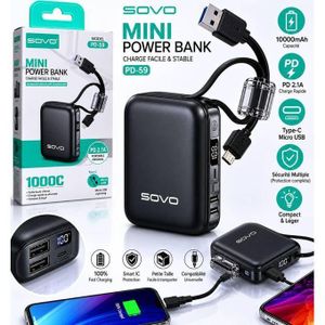 Power Bank – 10000 mAh Charge Rapide Sans Fil Magsafe (22,5W)