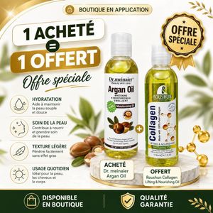 Lot de 2 huiles de soin – Argan et Collagène