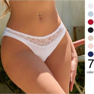 premium 06 (Femmes) Sexy Slip String Confortable Original Transparent Cotton Lace Panties(Caleçon)