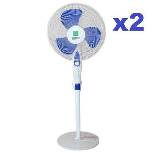 STARTECH Lot De 2 Ventilateurs à Pied Ultra Solide - STSF-1615 - Blanc  - Garantie 12 Mois