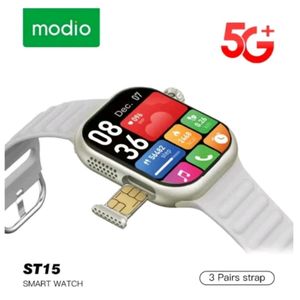 Modio MONTRE INTELLIGENTE ST15 - ANDROID 6+64Go AVEC SIM,GPS & CAMÉRA 