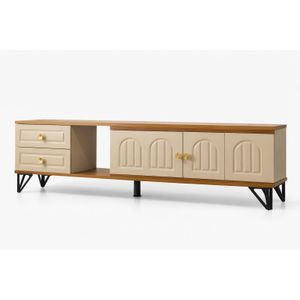 Meuble tv extensible design moderne 4 ENTREES