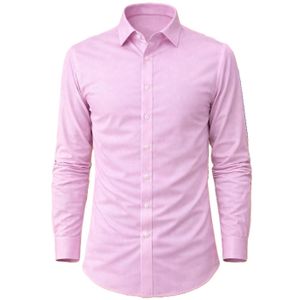 Chemise De Bureau Classique A Manches Longues Pour Homme