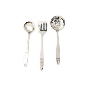 Lot De 3 Spatules (Louche, Ecumoire, Spatule à Fente