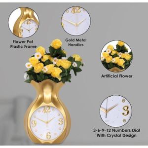 Gm Horloge murale + un fleur offerte  hg