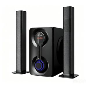 Woofer ALITOP SP-2505 - Home Cinéma & Chaîne HI-FI - Son Puissant & Basse Profonde - Noir