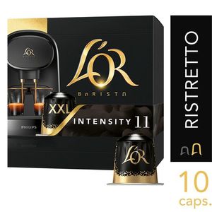 Nespresso ® L’OR CAPSULES DOUBLE XXL RISTRETTO INTENSITÉ 11 COMPATIBLE AVEC MACHINE L’OR BRISTA PHILIPS