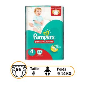 Pampers Baby-dry Taille 5 (11-25 kg) - 56 Couches 