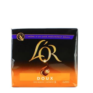 L'OR Café moulu doux L'OR 250Grs