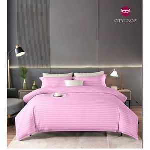Lot de 2 Draps rose et 2 Taies - Confort et Élégance pour Lit 3 Places