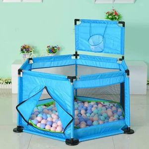 Parc À Balles Bébé Pliable Avec Panier De Basket - Aire De Jeu Sécurisée Pour Enfant