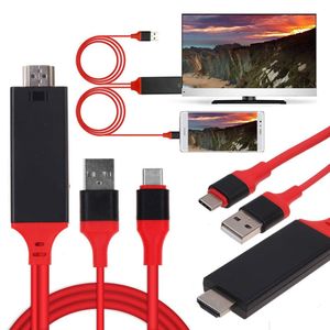 Câble - Adaptateur HDMI 2.0 4K 60FPS 1080P Vers USB 3.1 TYPE-C TV HDTV - Rouge