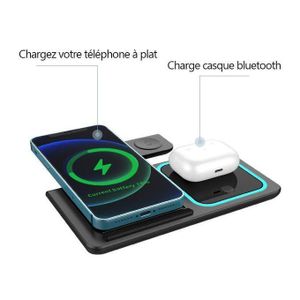 Chargeur Sans Fil 3-en-1 Pliable – Rechargez tous vos appareils en un seul geste !