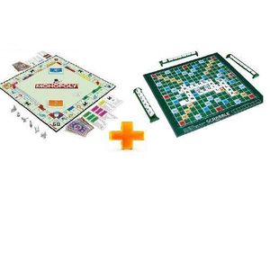 Monopoly + Scrabble - 02 Jeux De Société - Grand Format