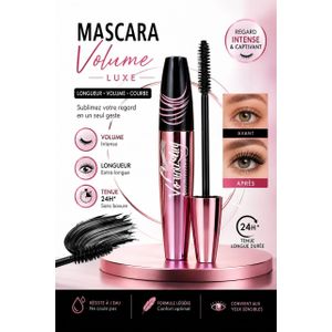 Mascara Venicare 4D en fibres de soie pour cils longs et épais, longue tenue, sans bavure