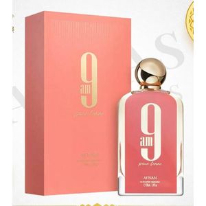 Afnan 9AM ROSE Eau de parfum intense Femme bonne senteur et bon sillage note excellente