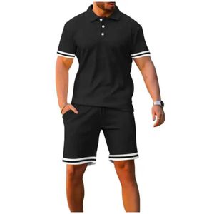 Ensemble Homme Polo et Short 2 Pièces – NOIR