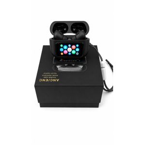 Ecouteur bluetooth sans fil acn/enc A9 pro,  boîtier de charge intelligent avec écran tactile.