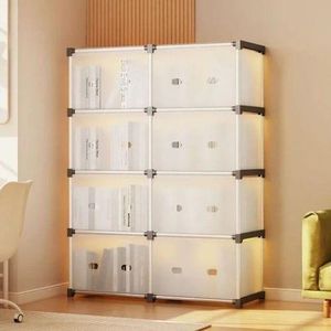  Étagère de Rangement Modulable à 8 Compartiments