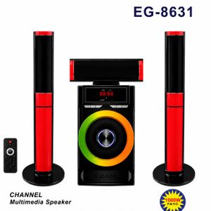 Système Audio Multimédia 2.1 EG-8631 – 80W de Puissance avec Caisson de Basses