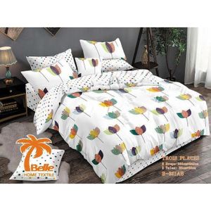 QUALITE SUPERIEUR Lot De 2 Draps + 2 Taies – Design Élégant et Confort Assuré Pour 3 Places TE