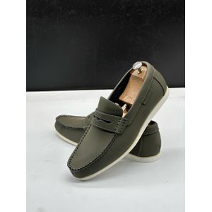 Dehavilland Chaussures de ville élégantes pour homme, chaussures de bureau décontractées , Chaussure Baladeuse - Homme - Vert