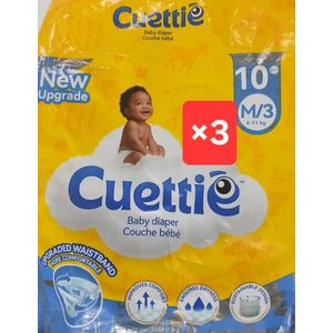 Couches Bébé Jetable -3 lots - 30couches - 6-11kg