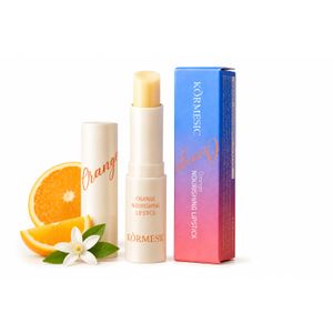 KORMESIC Baume à Lèvres Nourrissant Orange – Hydratation Intense et Réparation des Lèvres Sèches