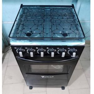 YUCEL Cuisinière à Gaz Avec Four 4feux -Inox