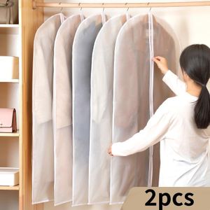 Yiliker Lot de 3 Housses Vêtements PEVA Sac de Protection Anti-Poussière avec Fermeture Éclair