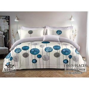 QUALITE ARJUN Lot De 2 Draps + 2 Taies – Design Élégant et Confort Assuré Pour 3 Places